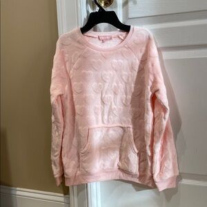 Pink Heart Patterned Sweatshirt